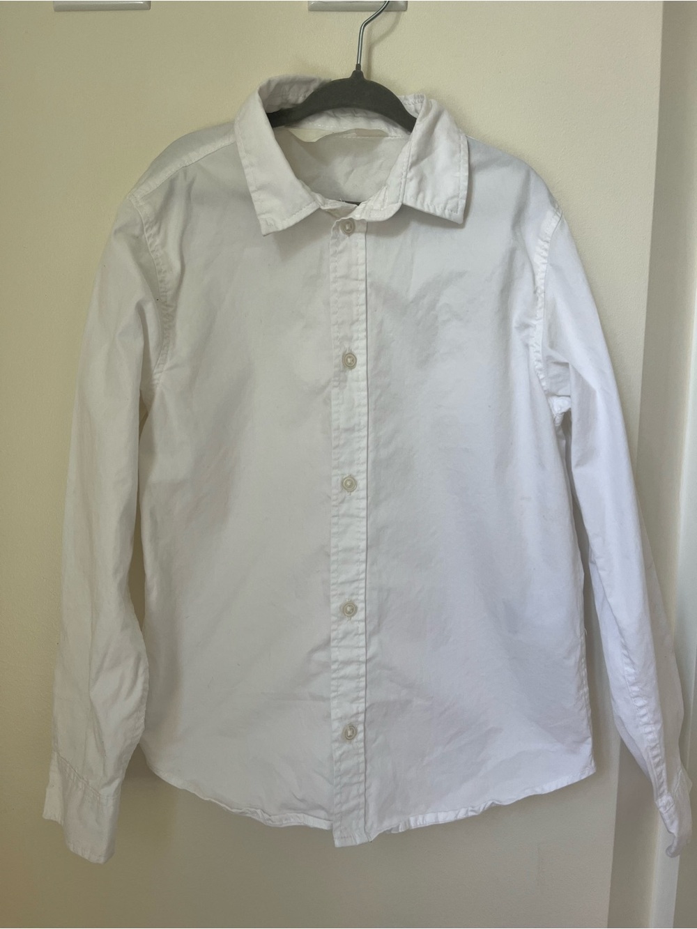 Classic White Cotton Button-Down Shirt
